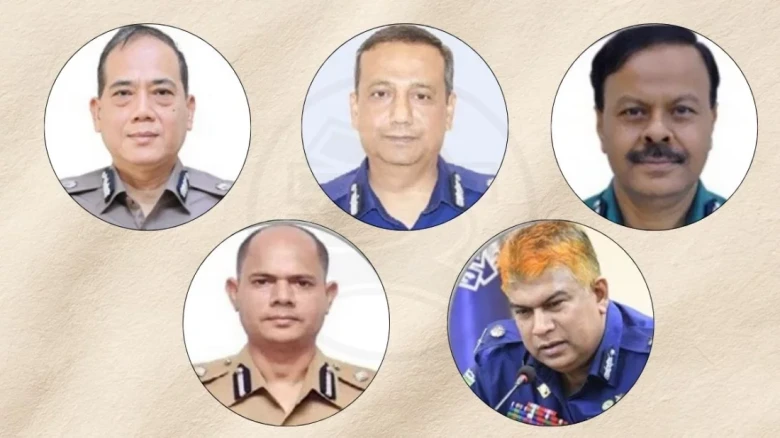 ৫ অতিরিক্ত আইজিপিকে বাধ্যতামূলক অবসরে পাঠালো সরকার